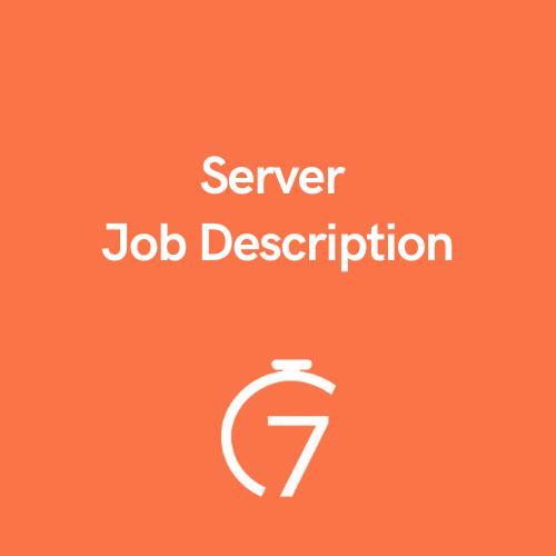 Server Job Description